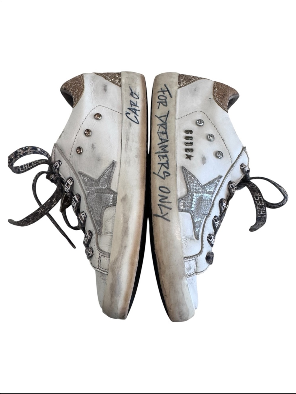Golden Goose Super-Star White Leather Sneakers EU 36 US 6 - Picture 7 of 12